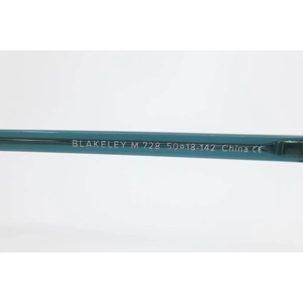 Warby Parker Blakeley M 728 Teal Round Eyeglasses Frames 50-18-142